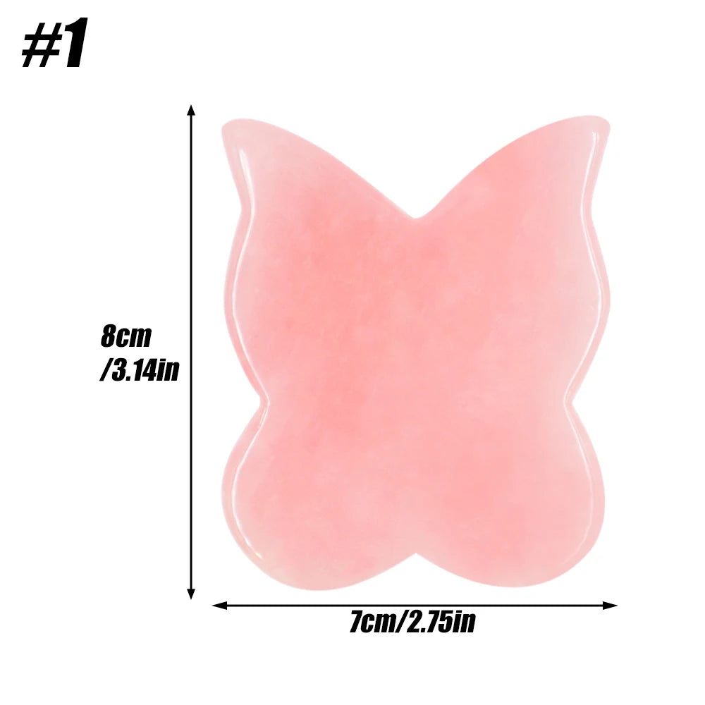かっさプレート ローズクォーツ 美顔マッサージ リフトアップ